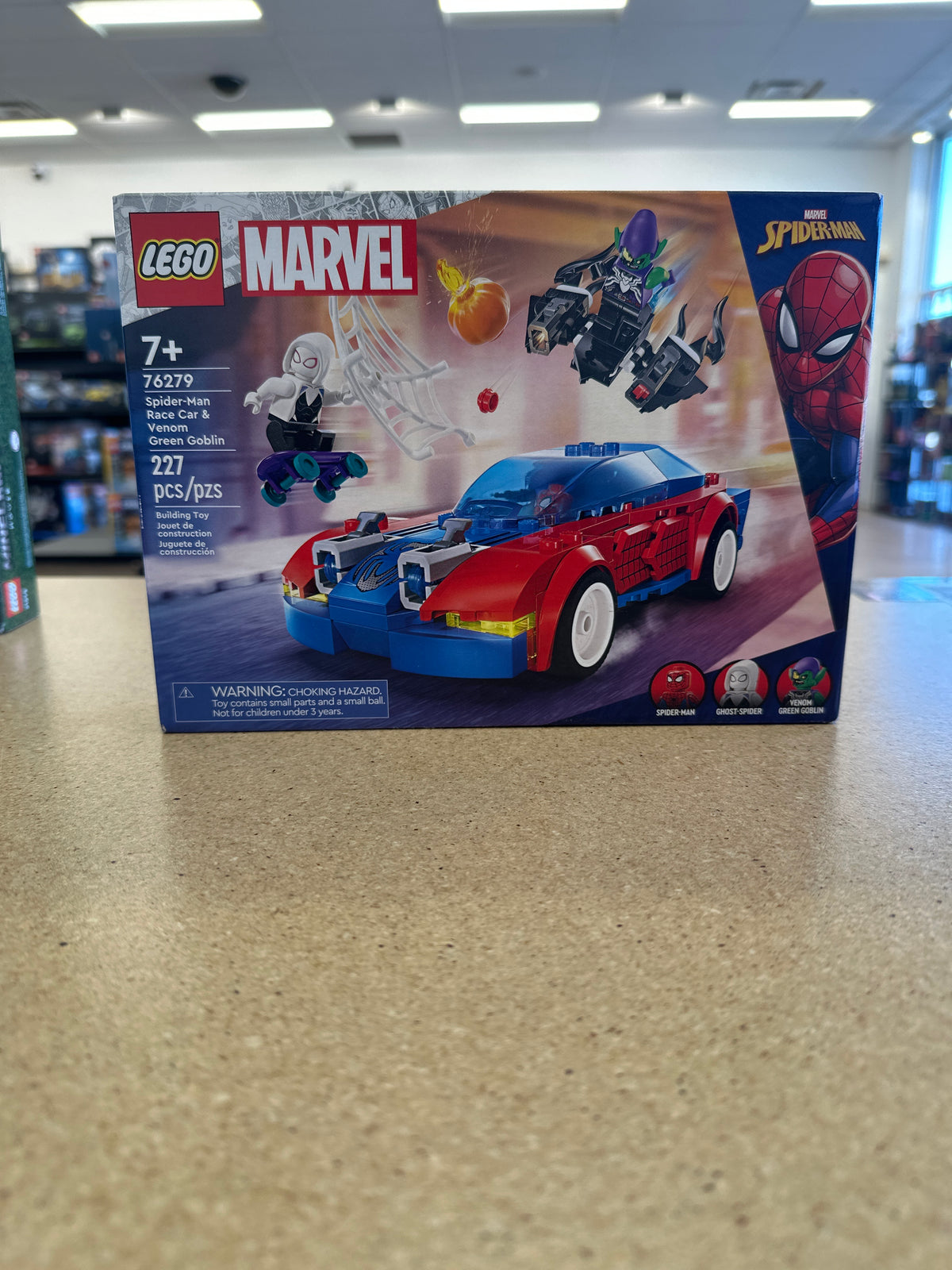 Spider-Man Race Car & Venom Green Goblin