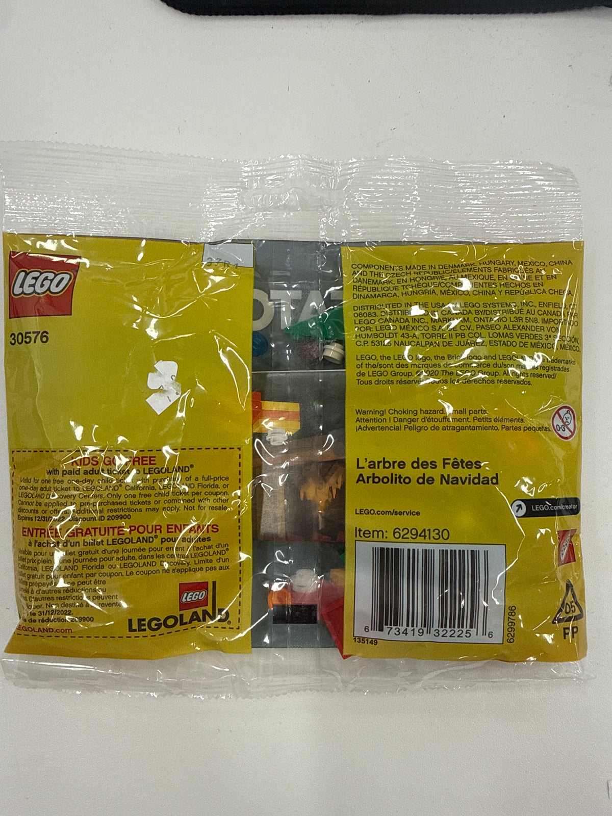 Holiday tree polybag