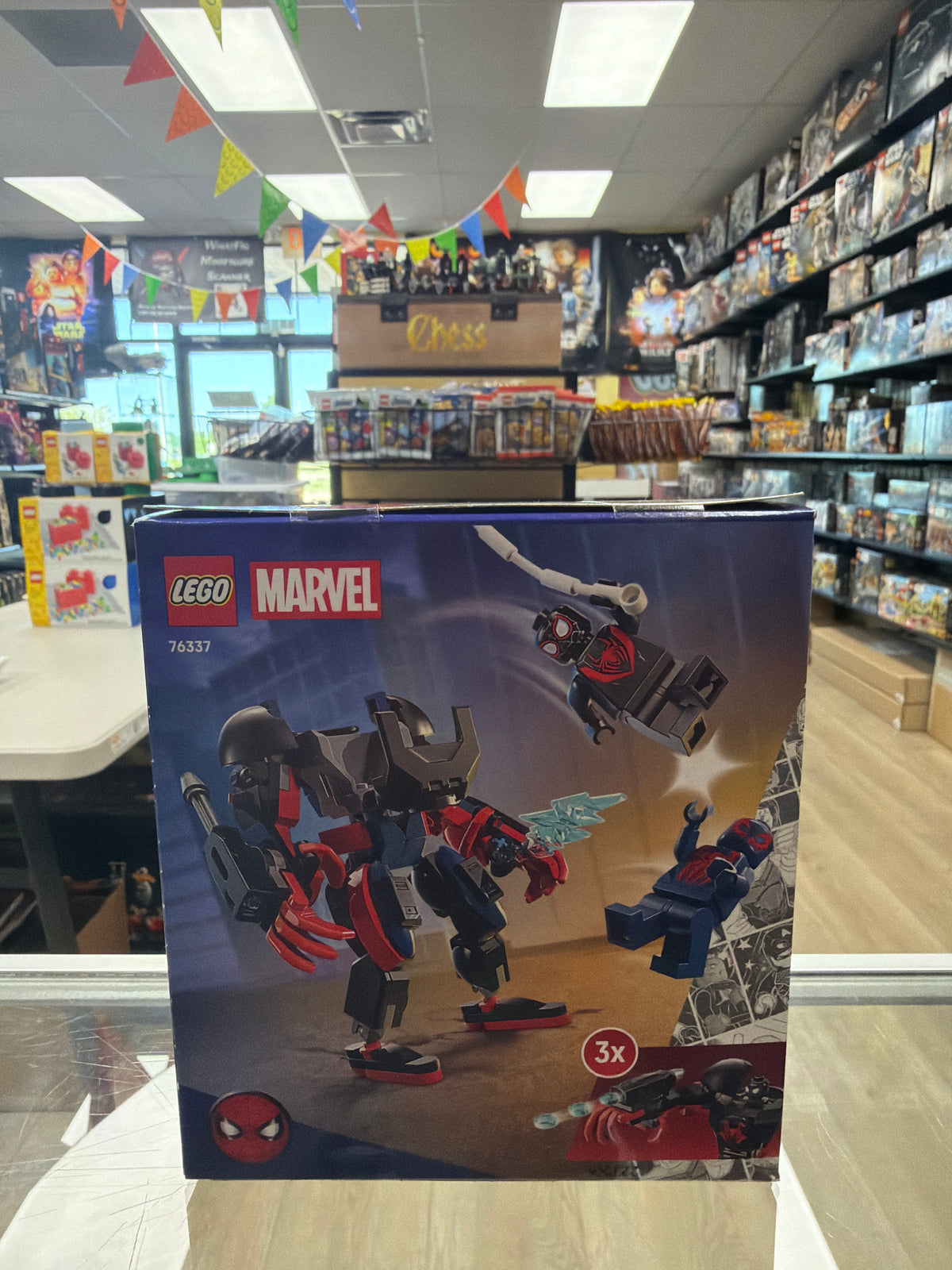 Miles Morales Mech vs. Spider-Man 2099