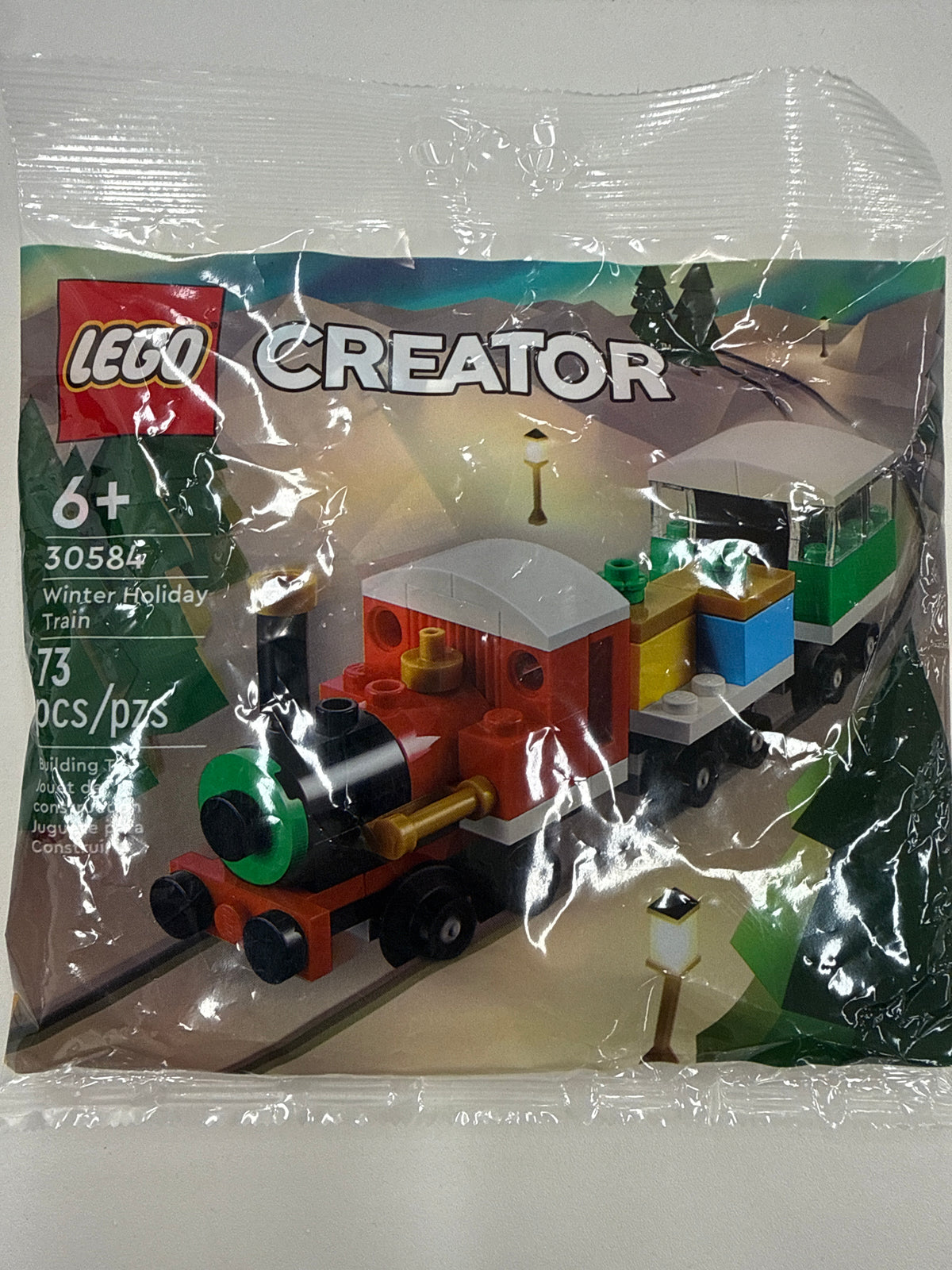 Winter Holiday Train polybag