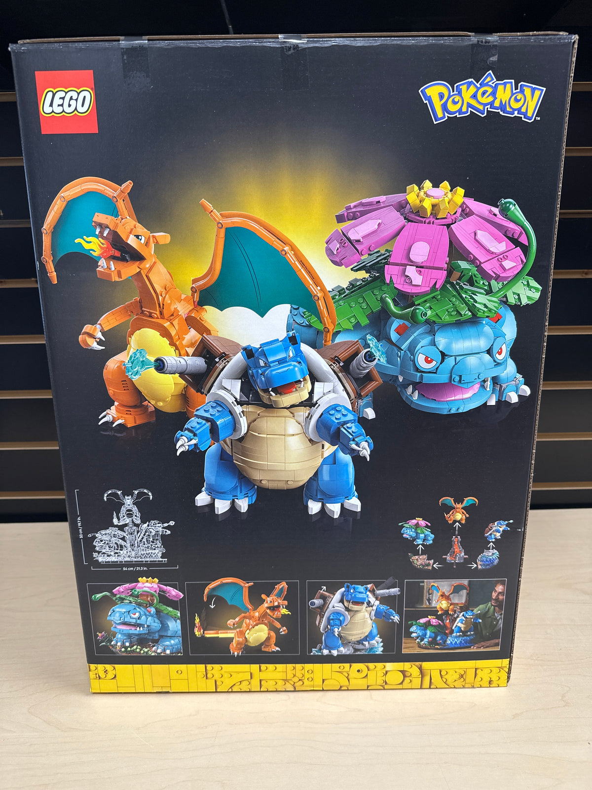 Venusaur, Charizard and Blastoise
