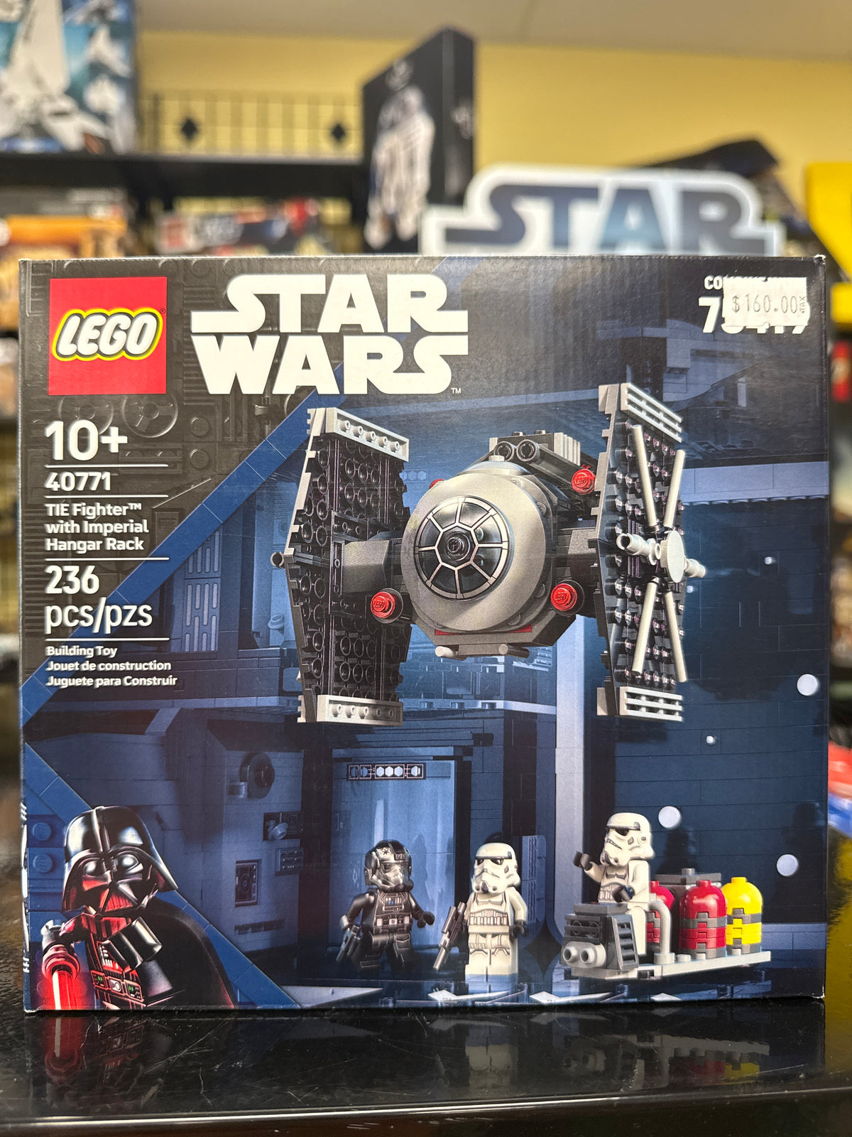 TIE Fighter with Imperial Hangar Rack