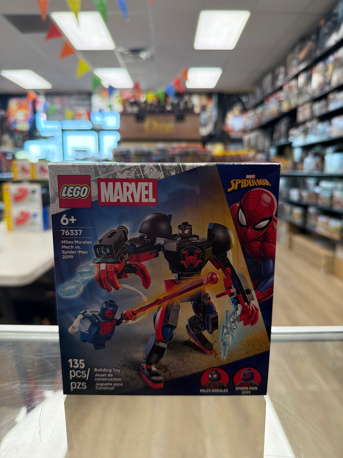 Miles Morales Mech vs. Spider-Man 2099