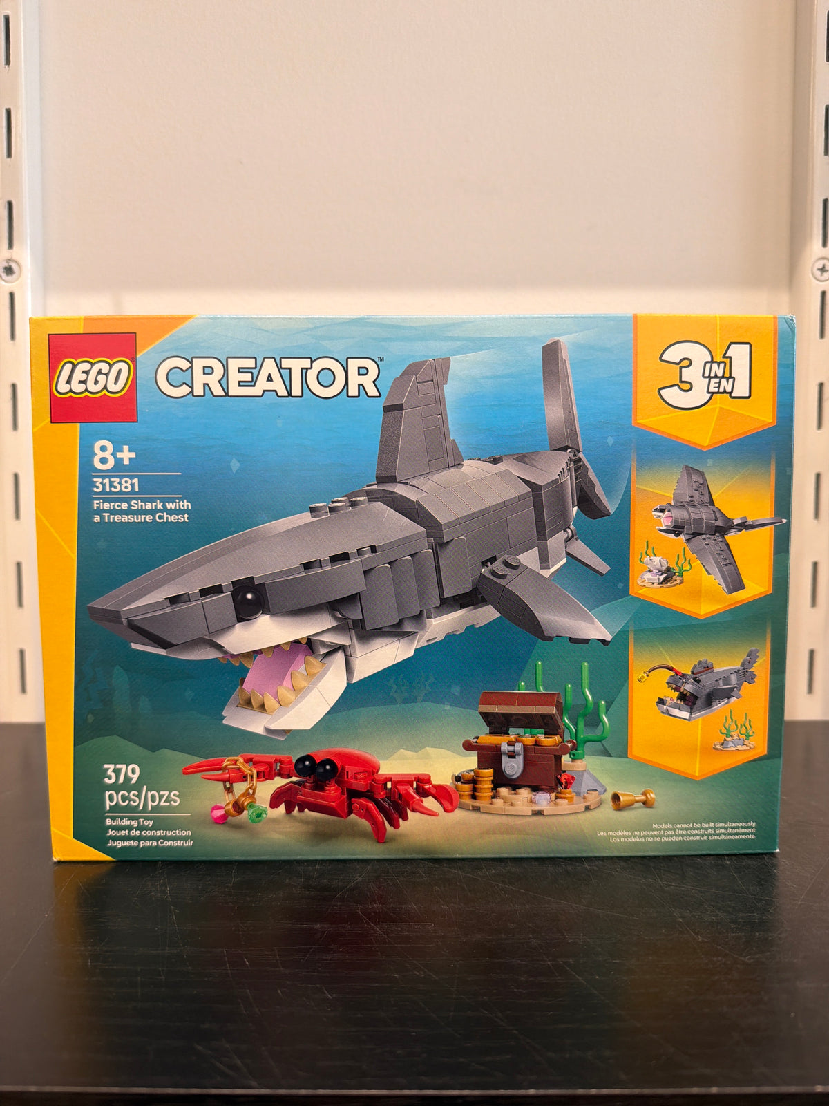 Fierce Shark with a Treasure Chest