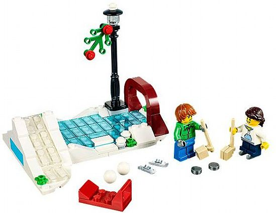 Winter Skating Scene - Limited Edition 2014 Holiday Set (2 of 2)