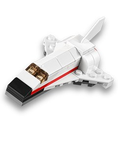 Monthly Mini Model Build Set - 2015 02 February, Space Shuttle polybag