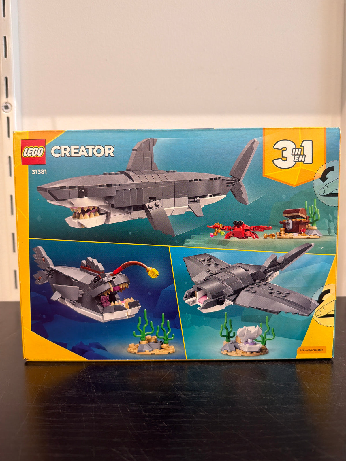 Fierce Shark with a Treasure Chest