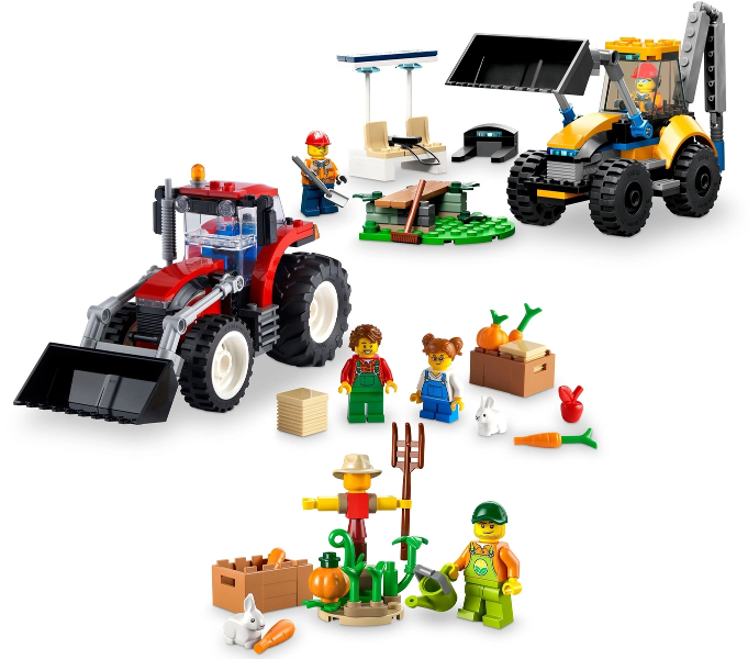 City Bundle Pack, 2 in 1 Combo Pack with Bonus Pack (Sets 30590, 60287, and 60385) - Big Wheel Gift Set