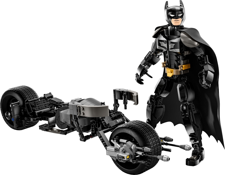 Batman Construction Figure and the Bat-Pod Bike