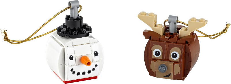 Snowman and Reindeer Ornament