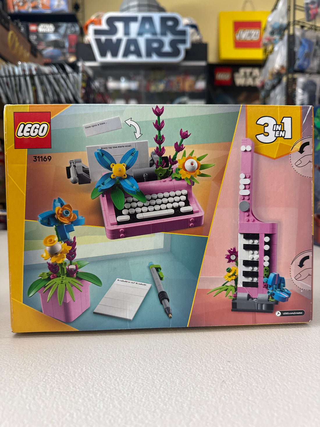 Typewriter with Flowers