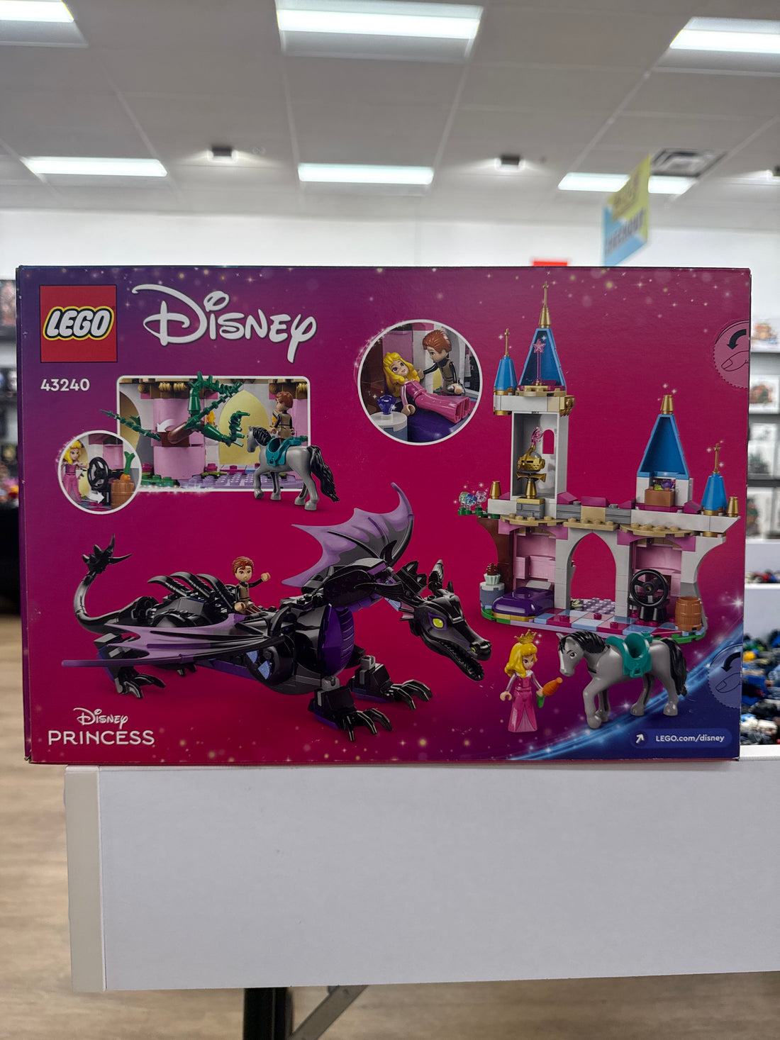 Maleficent's Dragon Form and Aurora's Castle