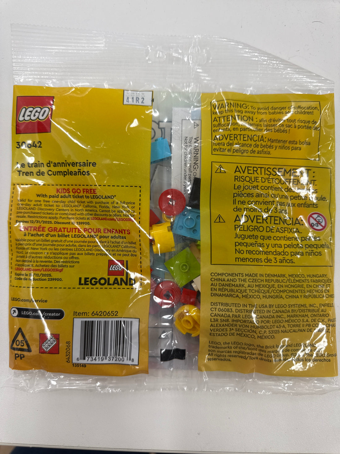 Birthday Train polybag