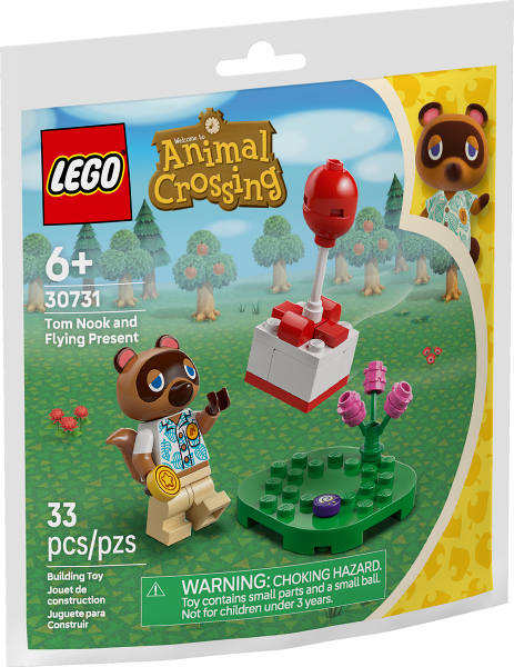 Tom Nook and Flying Present paper bag