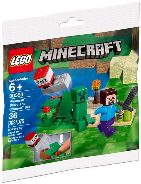 Steve and Creeper Set polybag